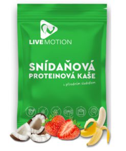 Snídaňová proteinová kaše JAHODA & BANÁN & KOKOS