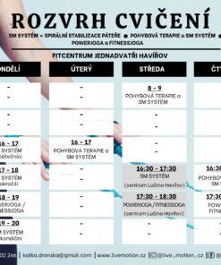 ROZVRH SKUPINOVÝCH LEKCÍ LIVE MOTION
